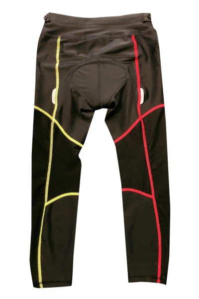 Customized Cycling Pants Sports Suit Manufacturer Dragon Boat Pants Counter-current Upward Cycling Nylon Polyester Spandex Cycling Shirt hk Center B164 side view